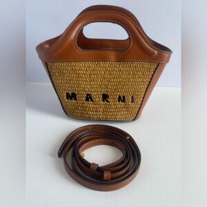 Marni Brown and Tan Tote Bag